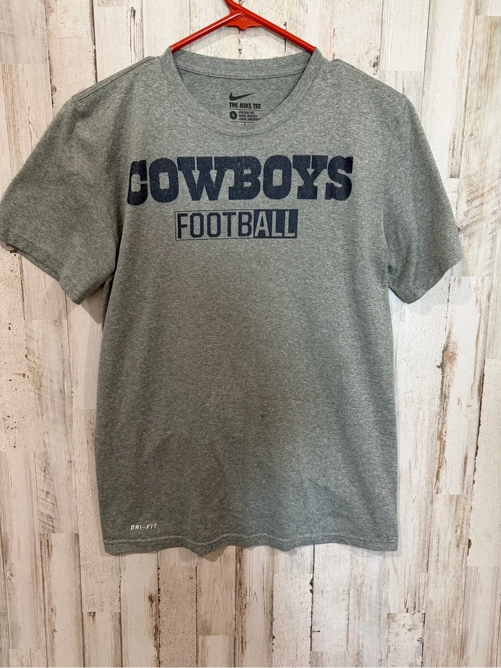 Nike Gray Cowboys Football Short Sleeve Tee